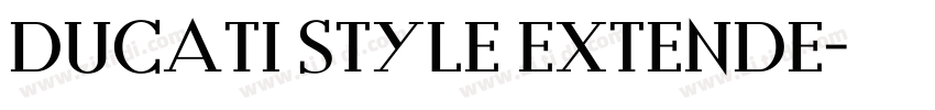 Ducati Style Extende字体转换